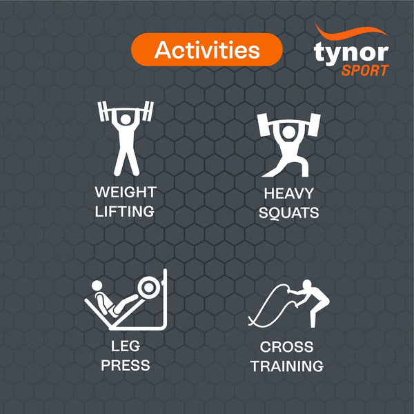 Tynor Weight Lifting Knee Wrap — view 4
