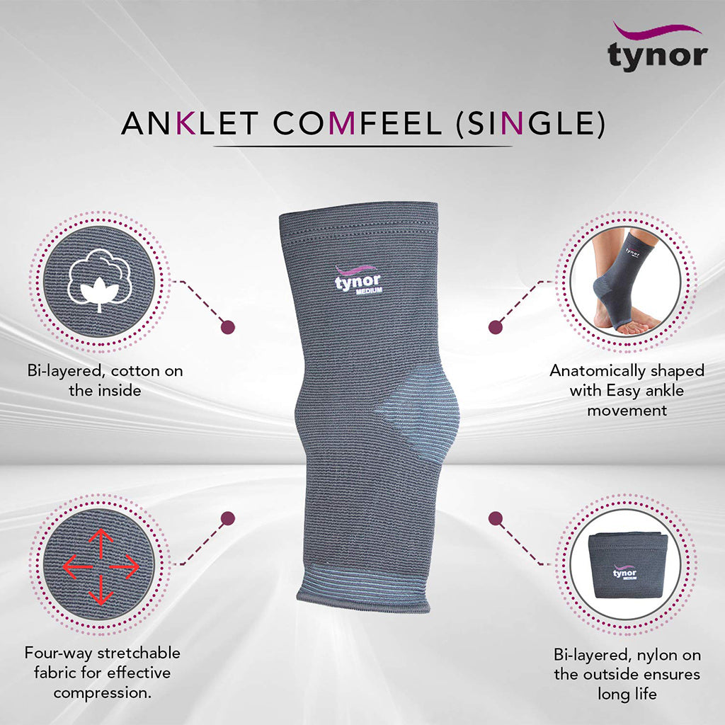 Tynor Australia Plantar Fasciitis Compression Socks For Women & Men-5