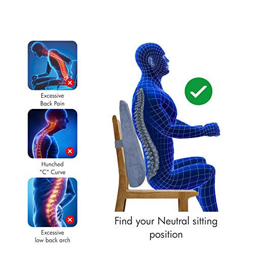 Tynor Australia Lumbar Support Pillow for Office Chair Car-4