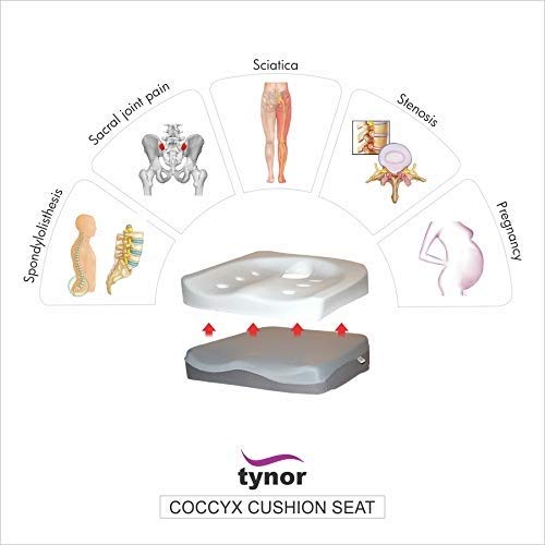 AHS Coccyx Seat Cushion and Lumbar Support Pillow for Office Chair-3