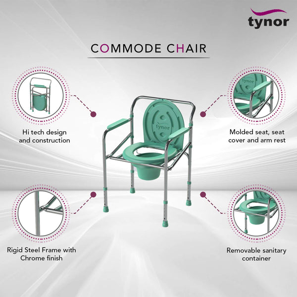 Tynor Commode Chair L35 | Mobility Toilet Chair — view 4