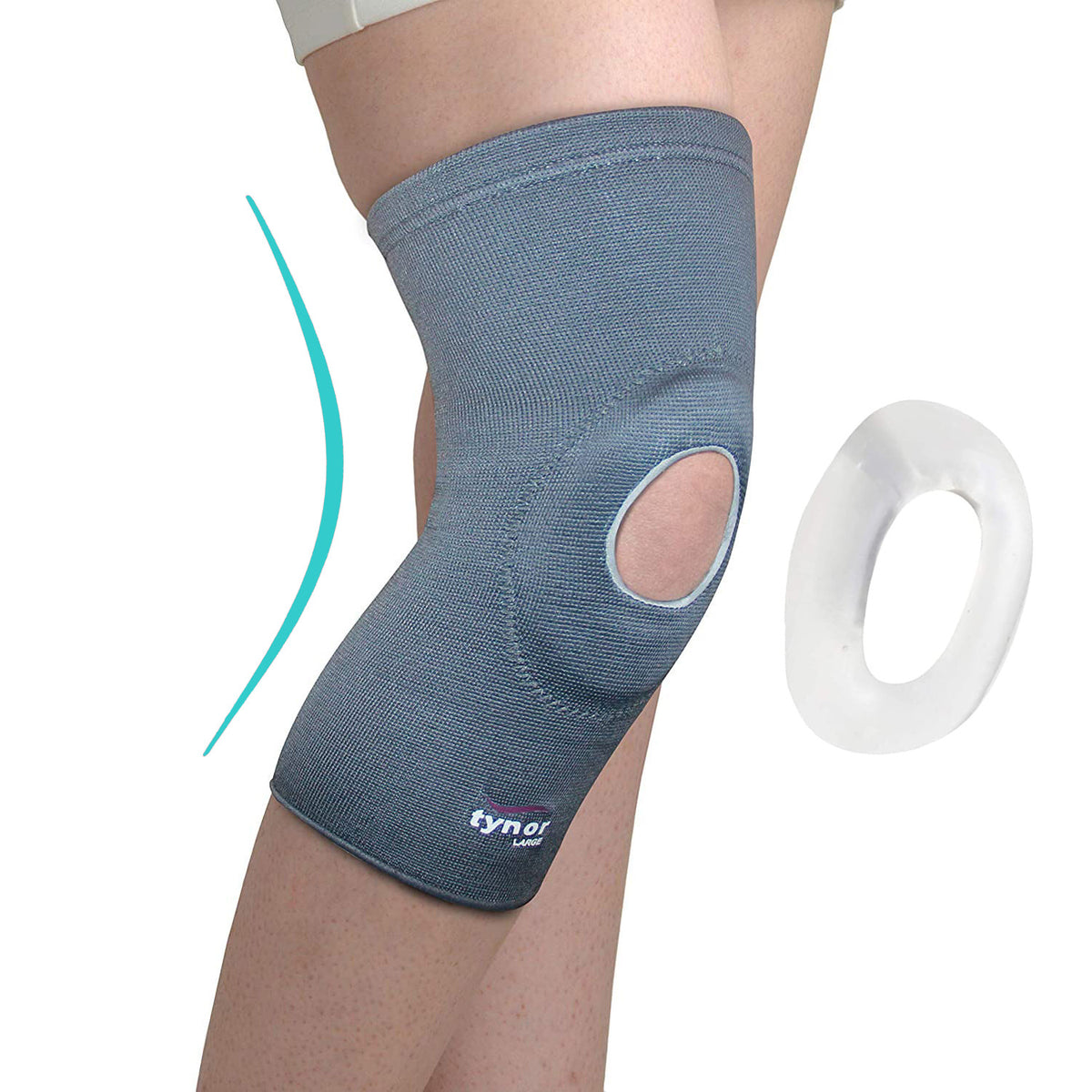 AHS Knee Brace with Patella Ring Gel Silicone-1