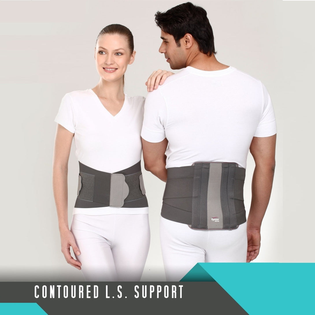 Contoured Lumbar Back Support Brace-9