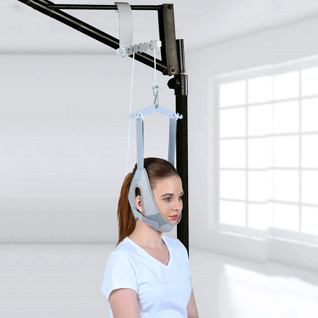 cervical-traction-kit-sitting-with-weight-bag-1