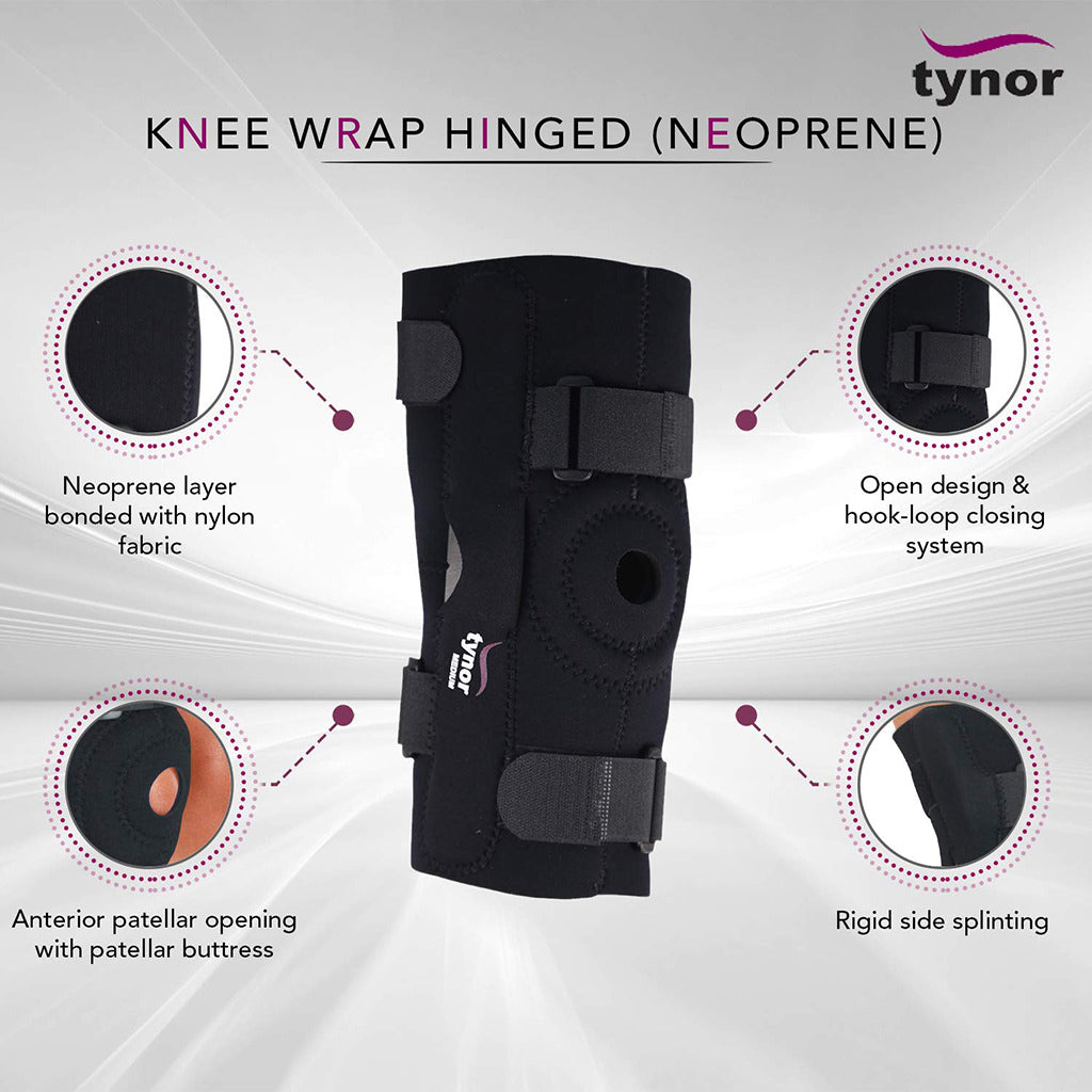 AHS Knee Wrap Hinged (Neoprene)-5