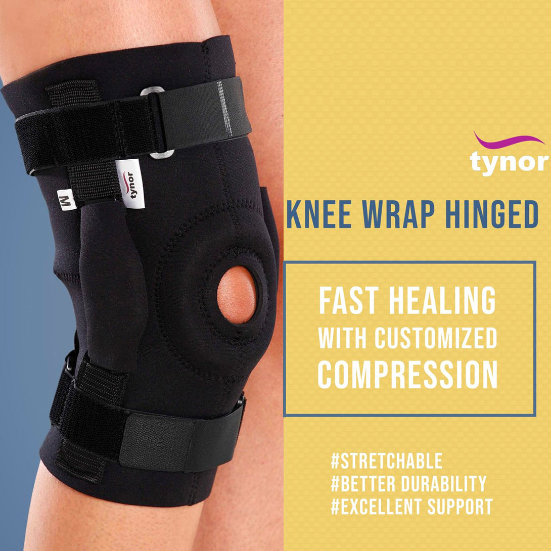 AHS Knee Wrap Hinged (Neoprene)-11