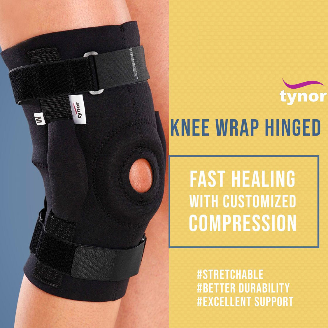 AHS Knee Wrap Hinged (Neoprene)-11