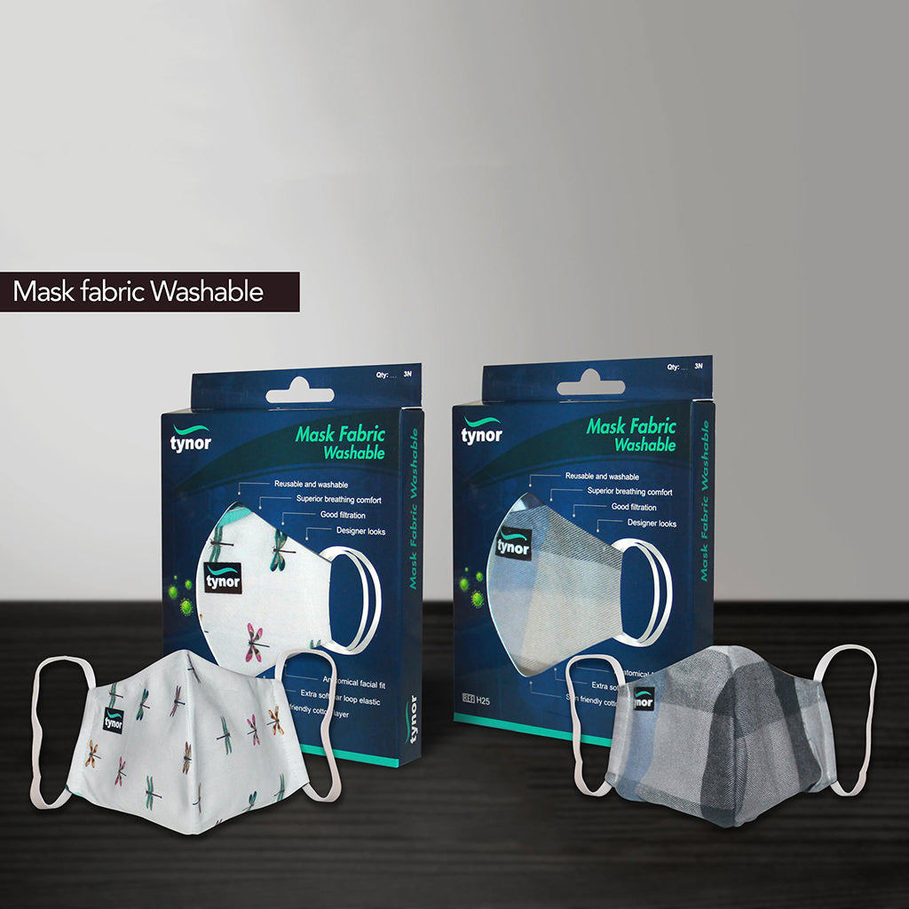 Tynor Washable Fabric Mask H25 | 3 Pack AU – Tynor Australia