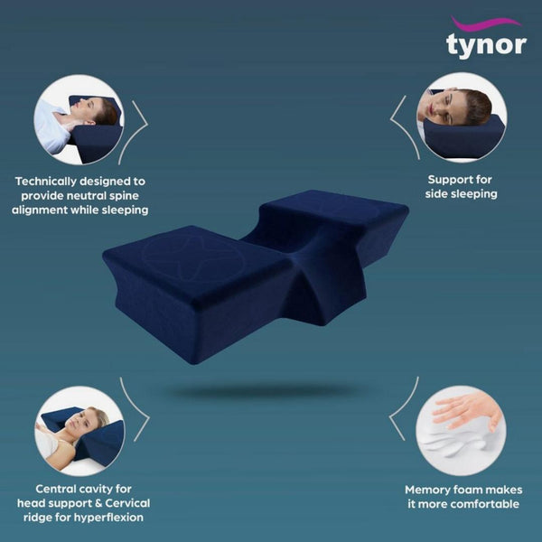 Tynor Anatomic Pillow Urbane B28 | Memory Foam Cervical Pillow — view 3