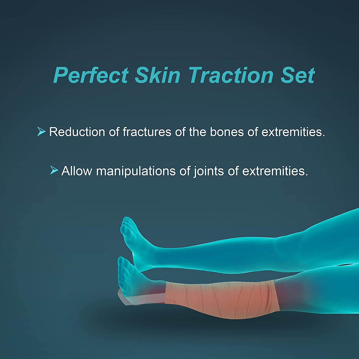 Skin Traction Set For Leg Lower Limb (PUF Liner)-6