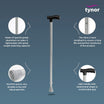 Tynor Walking Stick L-Type L08 | Adjustable Aluminium Cane — view 9