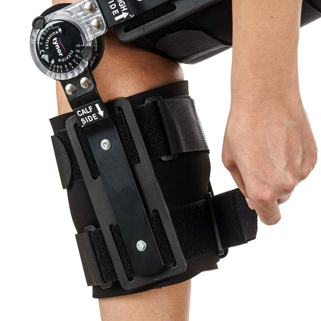AHS Hinged ROM Knee Brace, Post Op Knee Brace for Recovery Stabilization-9