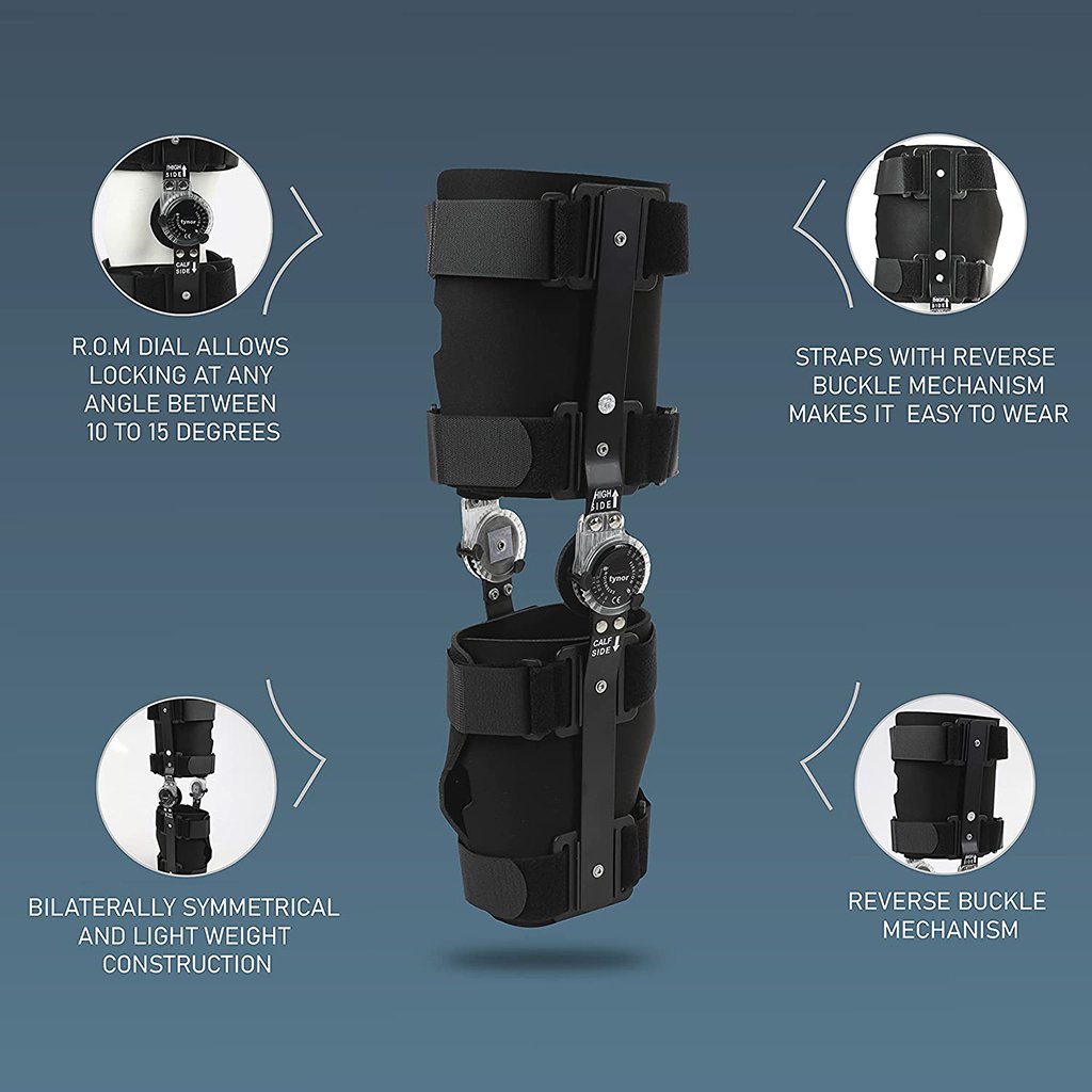 AHS Hinged ROM Knee Brace for Women and Men-4