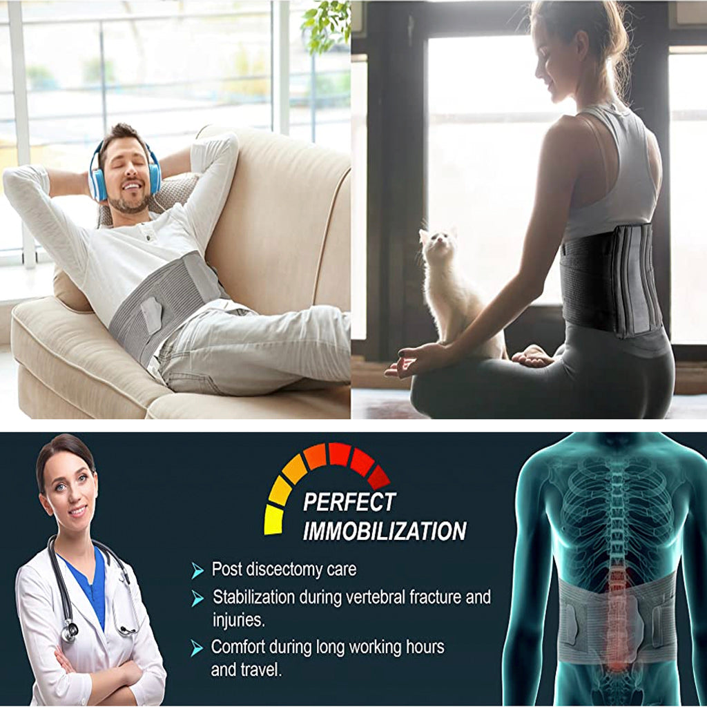Contoured Lumbar Back Support Brace-8