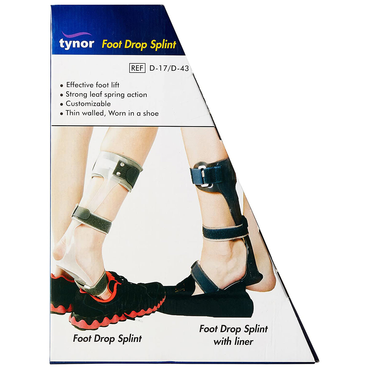 Foot Drop Brace AFO Leaf Spring Splint Ankle Foot Orthosis Support AHS-2