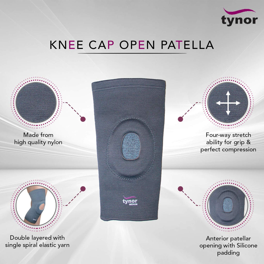 AHS Knee Brace with Patella Ring Gel Silicone-8