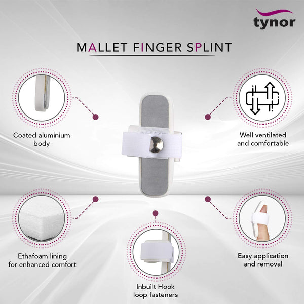AHS Mallet Finger Splint, Baseball Finger, Strain, Sprains, Broken Fingers, Basketball-7