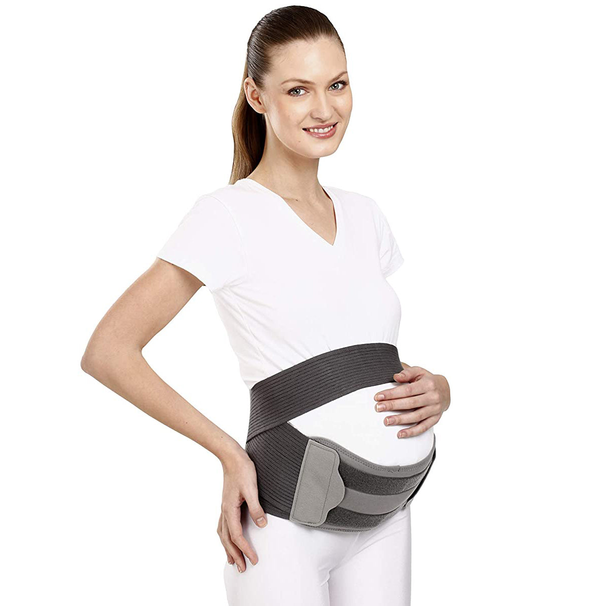 AHS Pregnancy Belt, Maternity Belt, Breathable Pregnancy Back Support, Premium Belly Band, Lightweight Abdominal Binder Pregnancy Belt-1