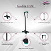 Tynor Quadra Walking Stick L36 | Soft Top Handle — view 4