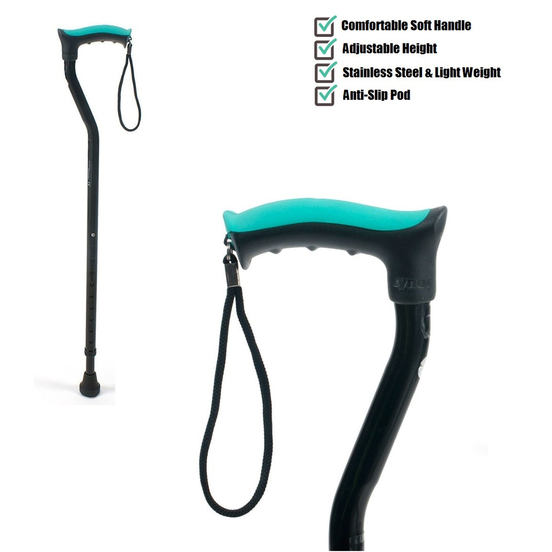 Tynor Australia Walking Stick (Soft Top Handle)-8