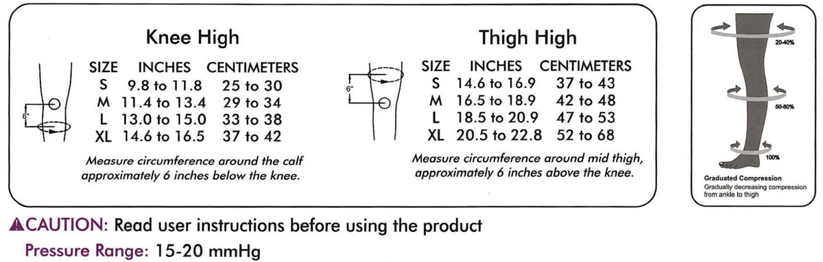 DVT Prophylaxis compression stockings Anti Embolism  Class 1 (Pair) Australia-7