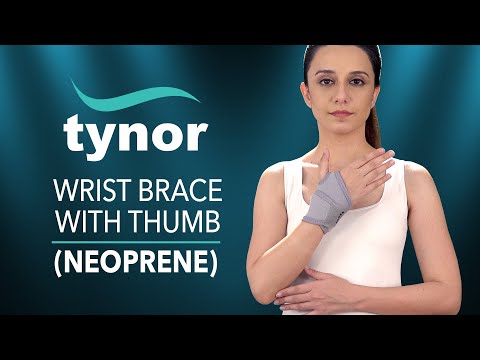 Tynor  Wrist Brace - Wrist Support Brace Sports Exercise Training Hand Protector Neoprene Wrist Wraps with Thumb Loops 