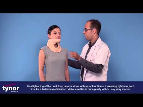 How to Wear Cervical Orthosis Philadelphia Ethafoam 