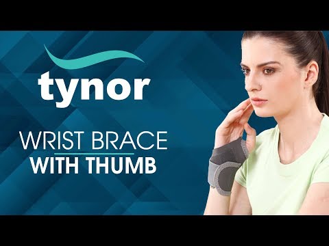 How to wear Tynor Australia  Thumb & Wrist Stabiliser Splint for BlackBerry Thumb,Trigger Finger, Pain Relief, Arthritis,Tendonitis, Sprained, Carpal Tunnel, Stable, Lightweight, Breathable