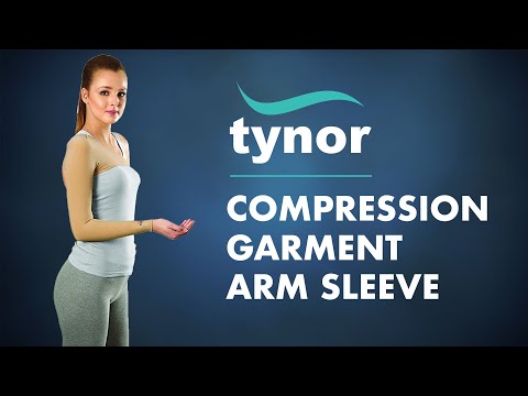 TYNOR Graduated Compression Arm Sleeve  with shoulder- 20-30mmHG Grade Compression for men women Physio supports Australia
