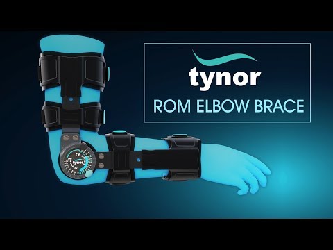 Tynor Australia Elbow ROM Brace- Hinged Elbow Brace for Post Op Elbow Fracture Rehabilitation, Right or Left