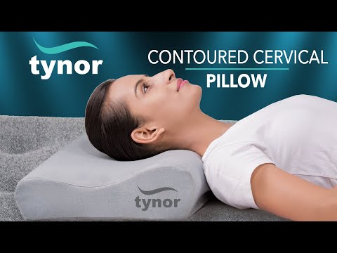  Contoured Cervical Pillow (B19) for supporting the cervical spine during sleep